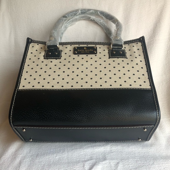 Kate spade Quinn Belltown cream with black leather - Picture 4 of 5